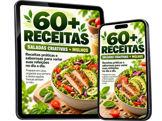 Saladas Criativas + Molhos: coletânea de receitas